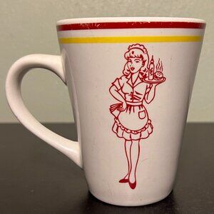 Vintage Restaurant Ware Diner Coffee Mug Cup  ~ Car Hop Burger ~ Retro Waitress